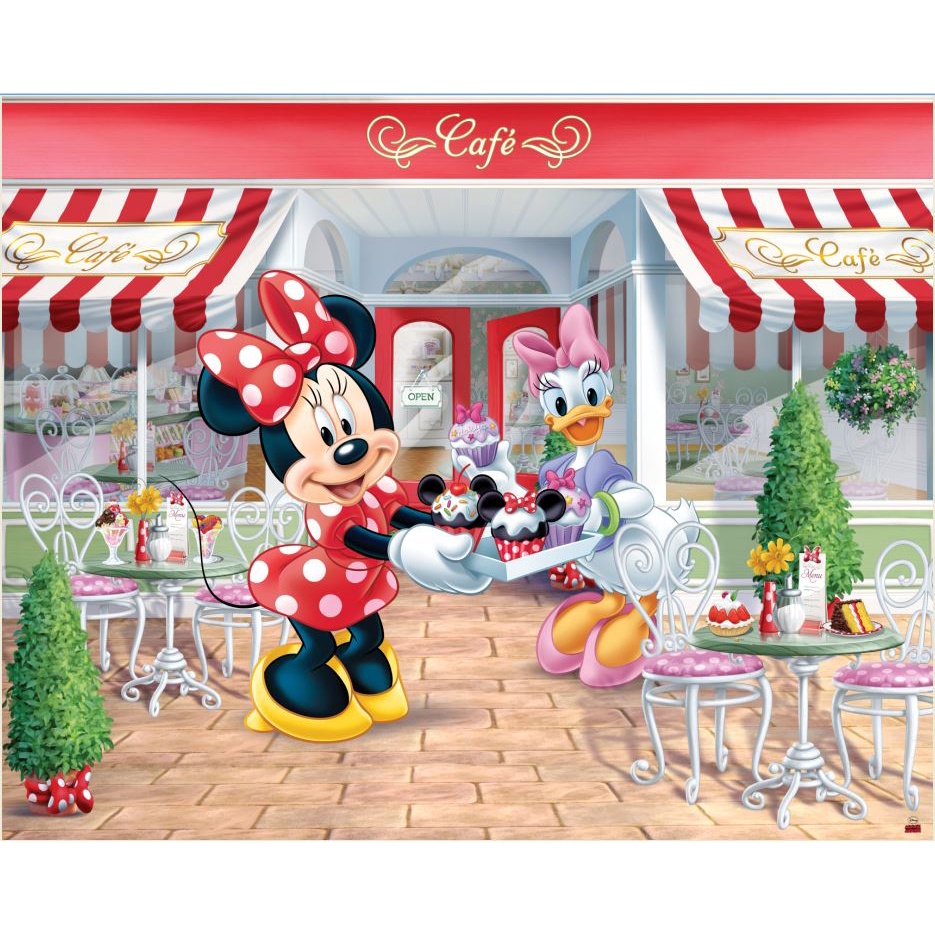 Painel Sublimado Em Tecido Minnie E Margarida 2 5mtsx1 5mts Shopee