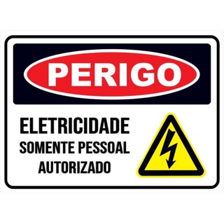 Adesivo Perigo Alta Tens O Shopee Brasil