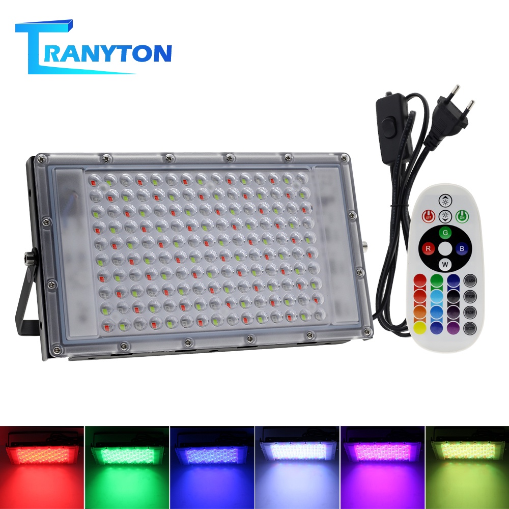 V Refletor Led Rgb Holofote W W W P Prova D Gua