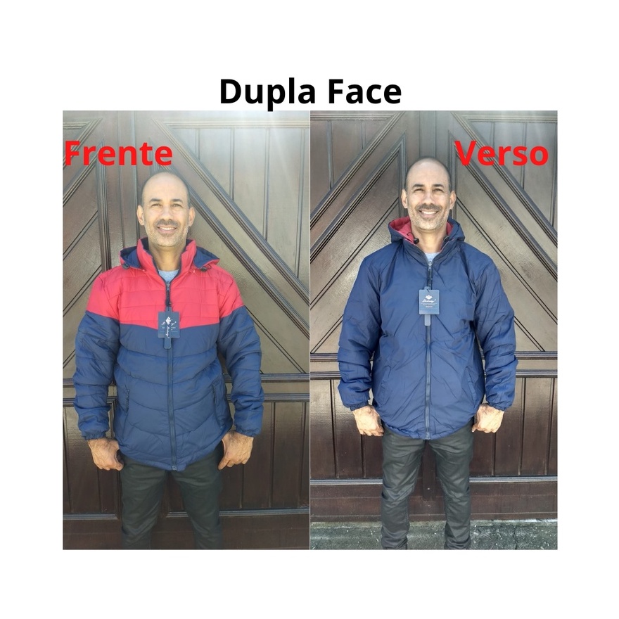 Blusa De Frio Masculina Dupla Face Bobojaco E Corta Vento Poliamida