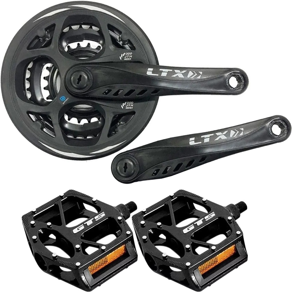 Pedivela Ltx Tipo Shimano Reduzido Pedal Plataforma Gts Grosso