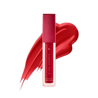 Batom Liquido Nina Secrets Skinny Matte Vermelho Hibisco 4ml Shopee