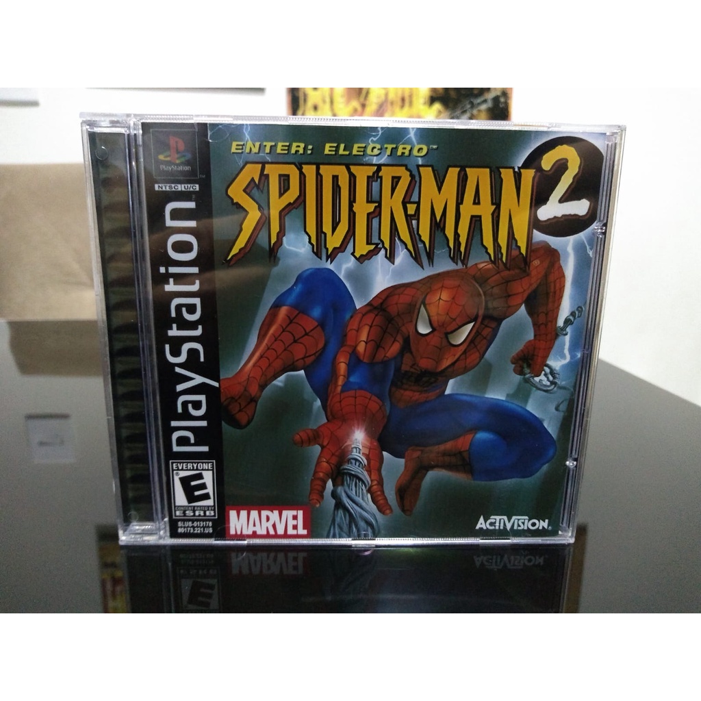 Spider Man 2 Enter Electro Patch PS1 Midia Preta Shopee Brasil