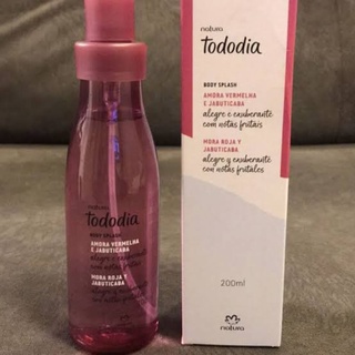 Body Splash Desodorante Col Nia Amora Vermelha E Jabuticaba Tododia