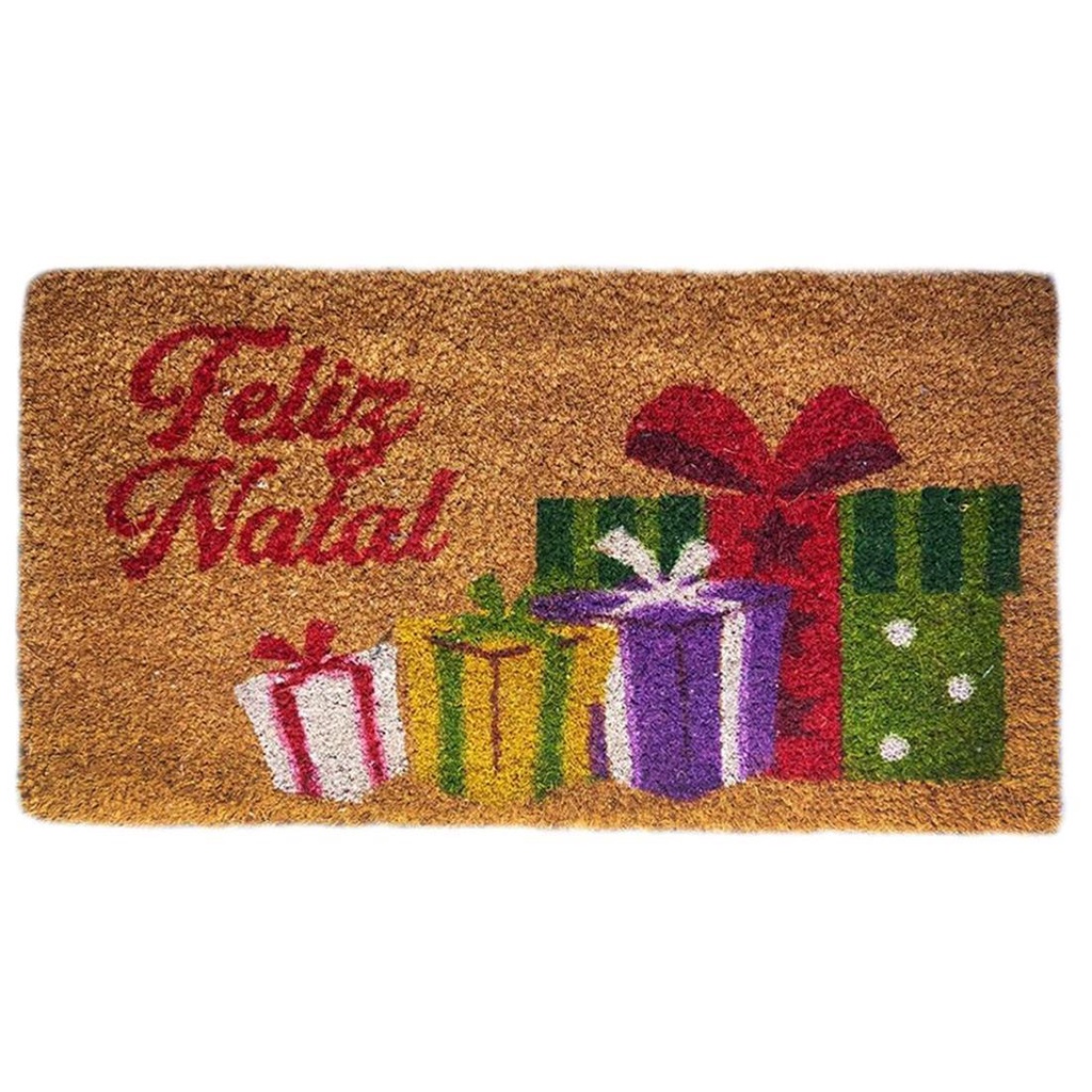 Tapete Capacho Feliz Natal 33cm X 60cm Decoracao De Casa Shopee Brasil