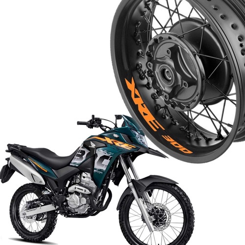 Adesivo Interno Roda Moto Honda Xre Adventure Laranja Shopee Brasil