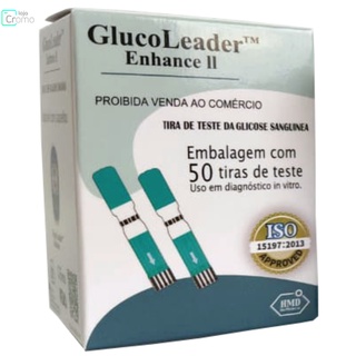 50 Laminas Glicose Glucoleader Fitas Glicemia Original Shopee Brasil