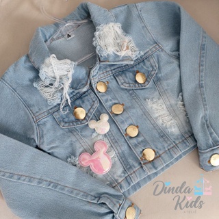 Jaqueta Jeans Personalizada Infantil Menina Shopee Brasil