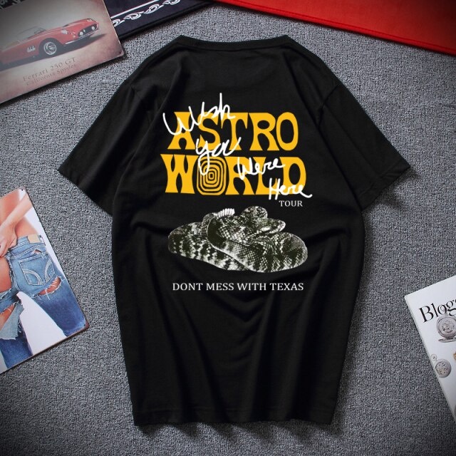 Camiseta Basica Algodao Travis Scott Astroworld Wish You Were Album