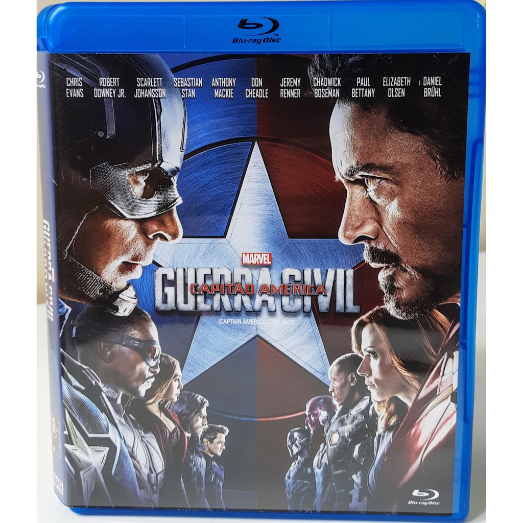 Blu Ray Capit O Am Rica Guerra Civil Marvel Vingadores Hq Chris