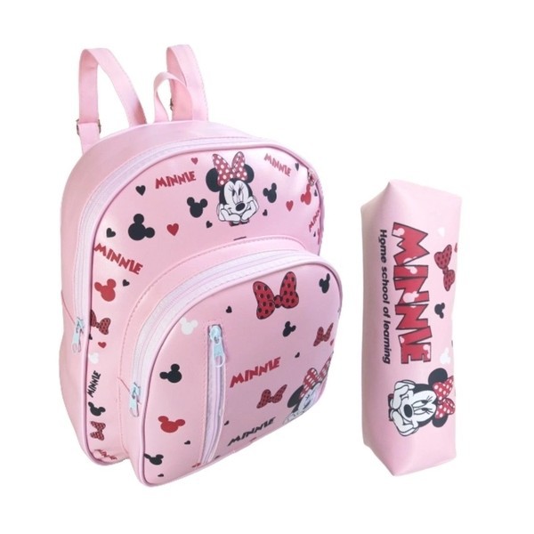 Mochila Bolsa Minnie Escola Costa Passeio Infantil Bebe Shopee Brasil