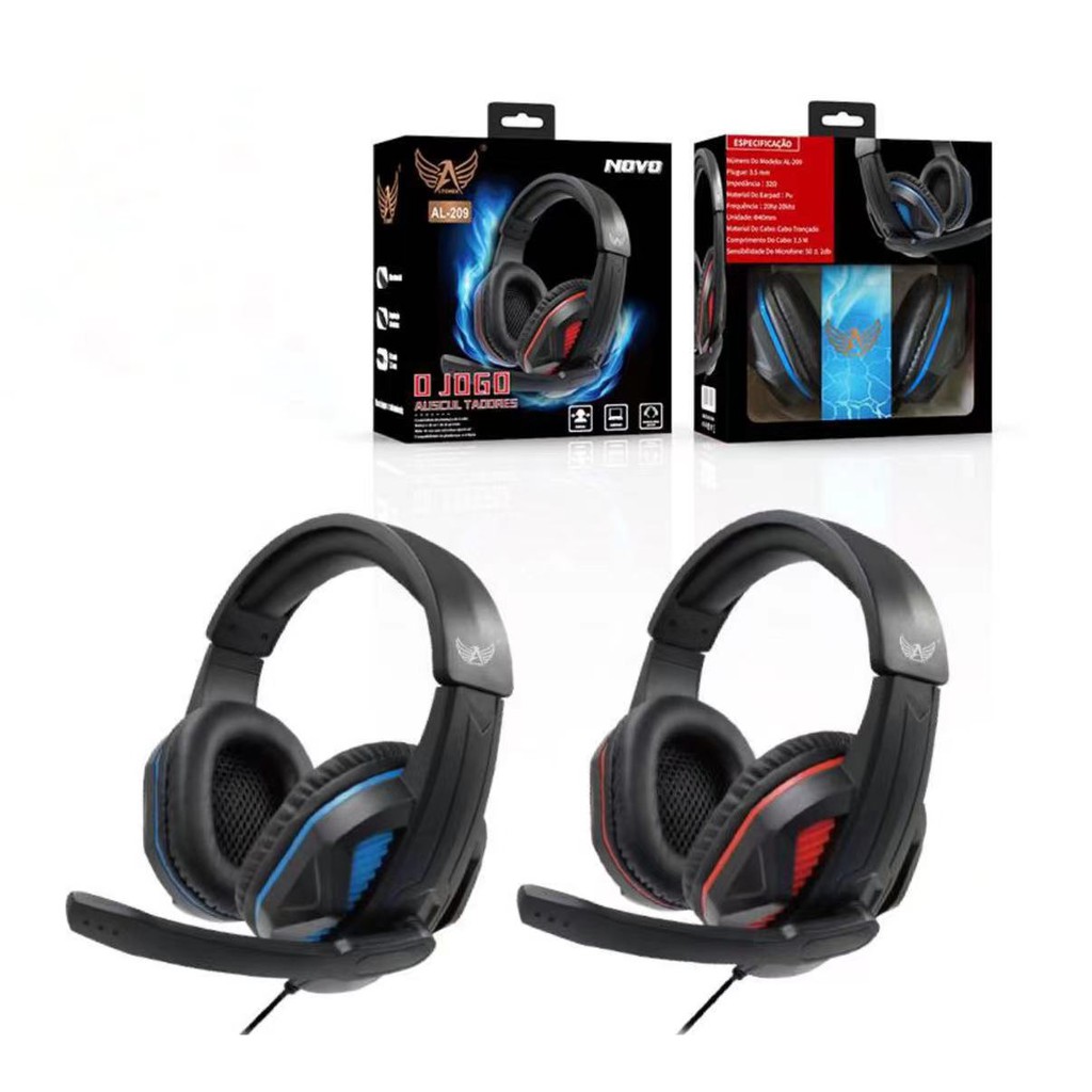 Fone De Ouvido Headset Gamer P Microfone Para Pc Celular Ps