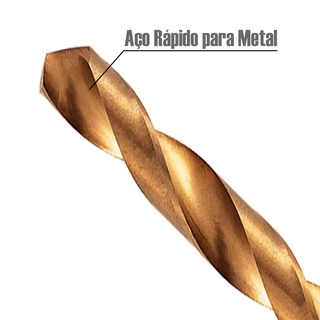 Broca De Aco Rapido Para Metal Haste Sextavada 7172029 Mtx Rapida