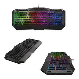 Teclado Gamer Lehmox Gt T Cabo Usb Multifuncional Led Rgb Teclas De