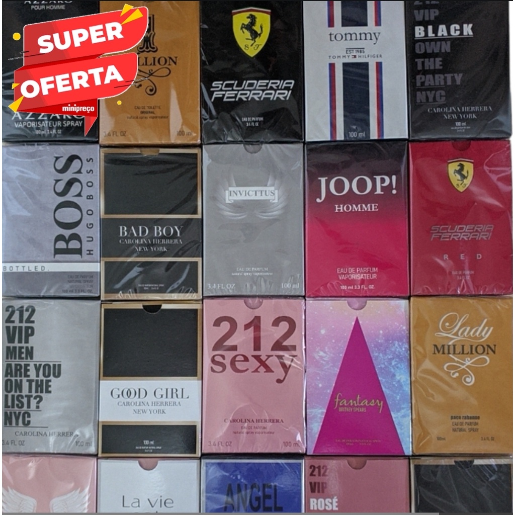 Kit Perfumes 3 Unidades 100ml Shopee Brasil