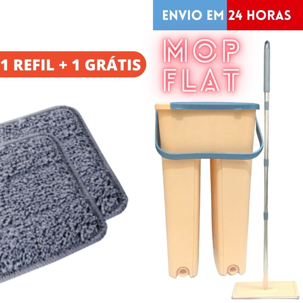 Flat Mop Tira P Esfreg O Balde Lava E Seca Litros Tira Sujeira