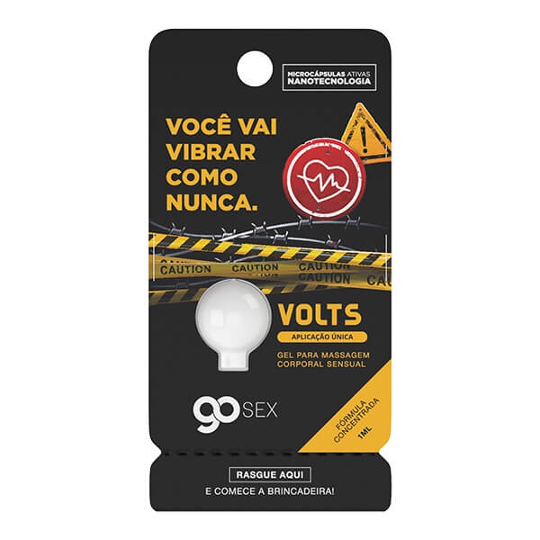 Gel Excitante Eletrizante Go Sex Volts Aplicação Única 1ml Shopee Brasil