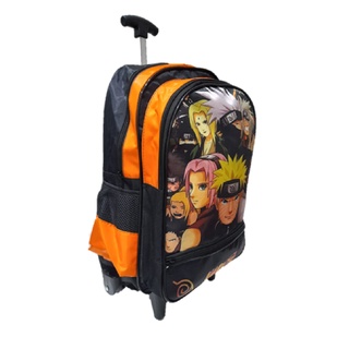 Mochila Naruto Anime Rodinhas Infantil Estojo Duplo Shopee Brasil