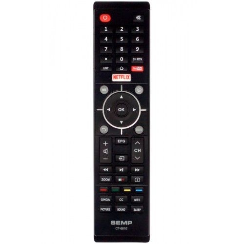 Controle Tv Semp Toshiba Ct Tecla Netflix E Youtube Shopee