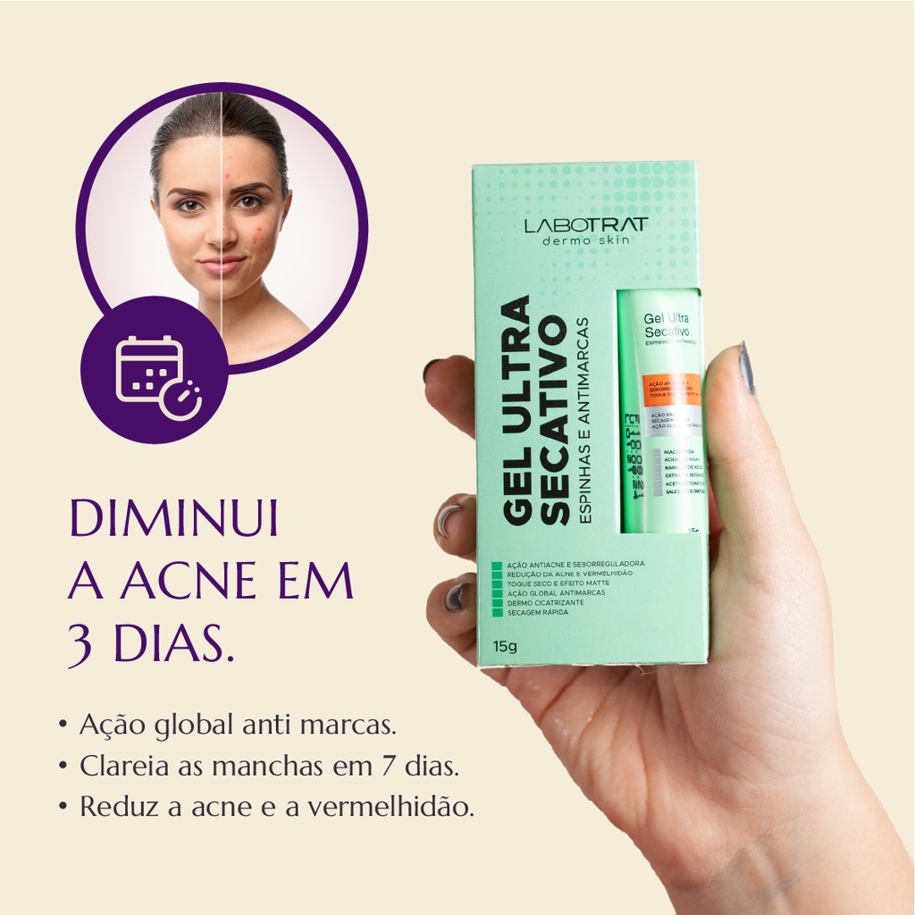 Gel Ultra Secativo Espinhas E Antimarcas 15 G Labotrat Shopee Brasil