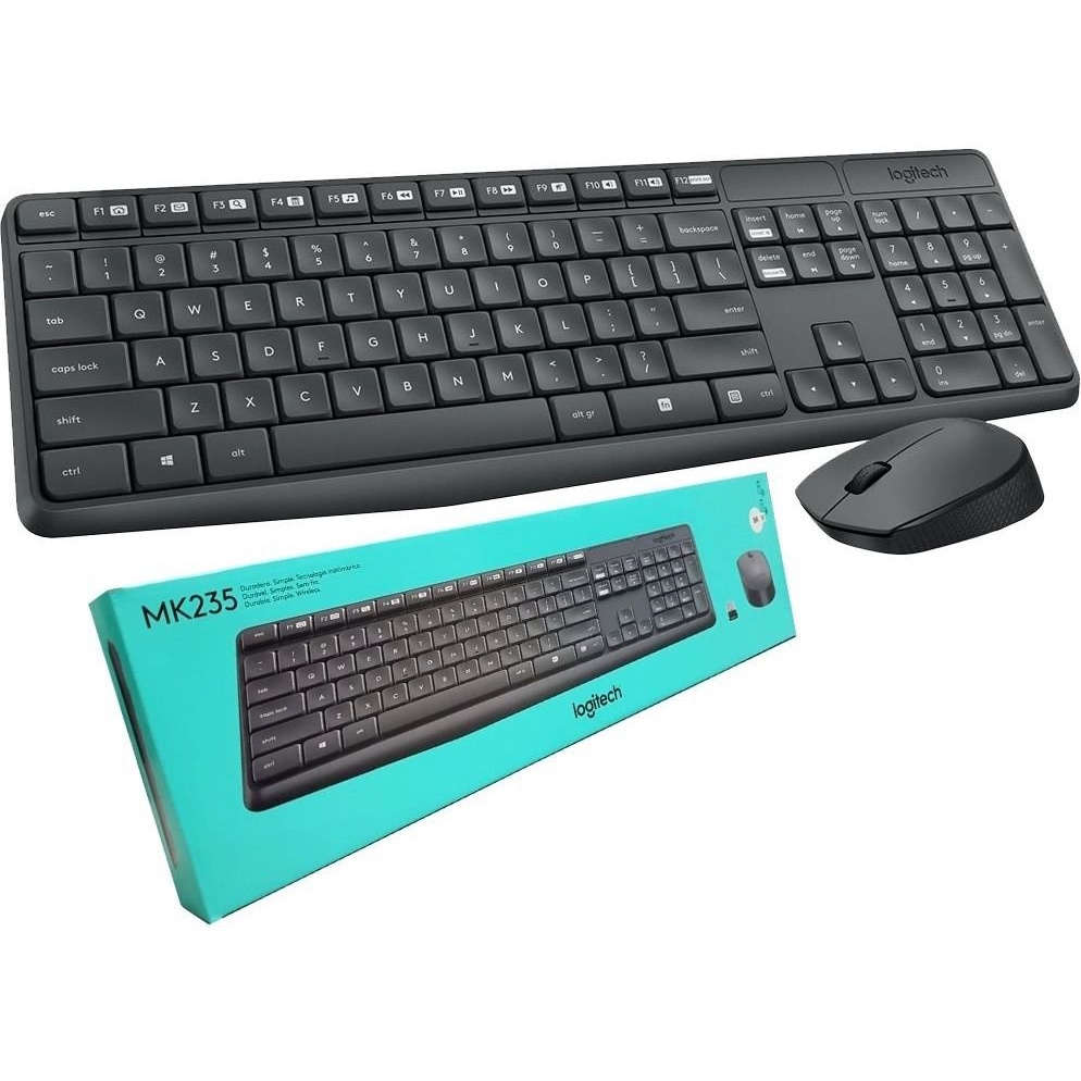 Kit Teclado E Mouse Logitech Mk235 Sem Fio Shopee Brasil