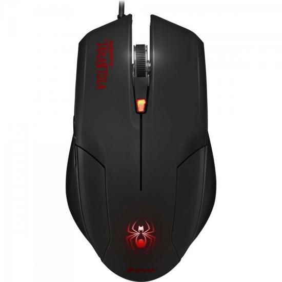 Mouse Gamer Spider Tarantula Om Preto Vermelho Fortrek Shopee Brasil