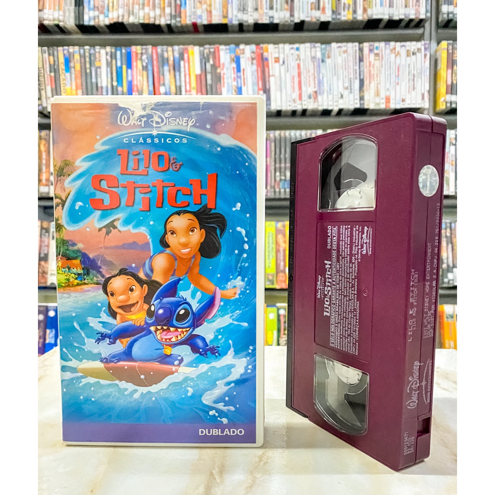 Vhs Lilo E Stitch Dublado Original Desenho Infantil Disney Fita