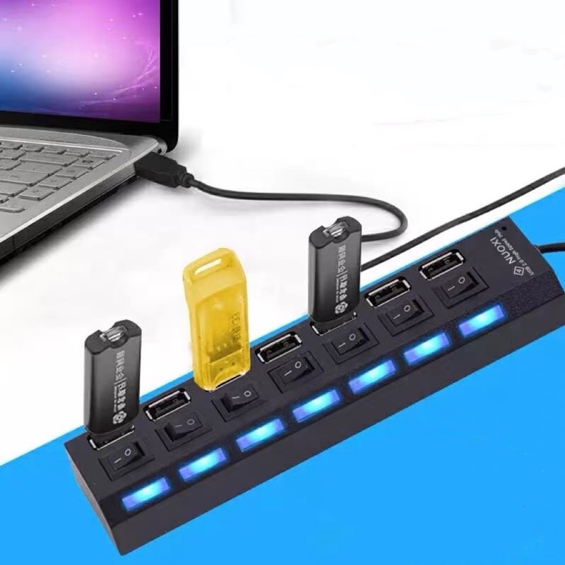 Hub Usb Adaptador Portas Pc Extens O Fonte Bivolt Escorrega