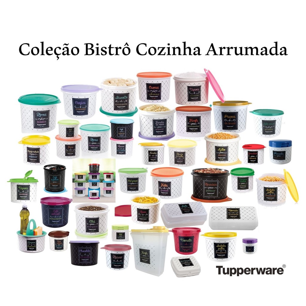 Tupperware Porta Mantimentos Bistro Original Valor Unitário Shopee