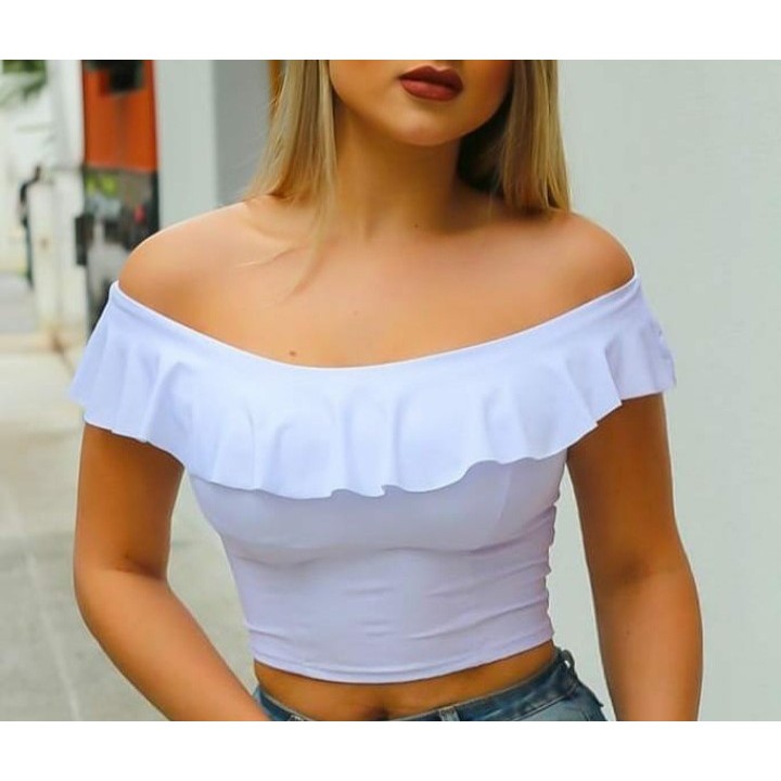 Cropped Modinha Ciganinha Bojo Shopee Brasil