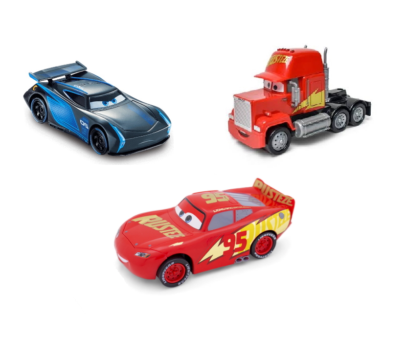 Kit Carrinhos Disney Carros Jackson Storm Mack E Rel Mpago