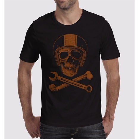 Camisa Caveira Mechanic Skull Motociclista Harley Davidson Shopee Brasil