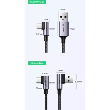 Cabo Usb Turbo Tipo C Graus Ugreen Shopee Brasil