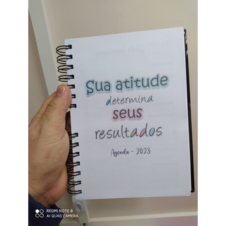 Agenda Personalizadas Sua Arte Miolo Permanente Shopee Brasil