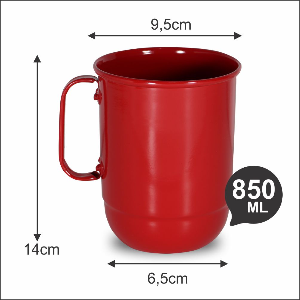 Caneca De Aluminio Ml Colorida Shopee Brasil