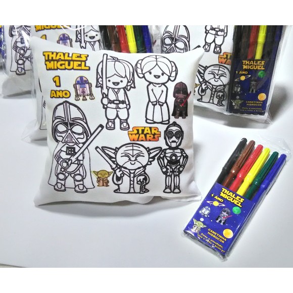 Almofada De Colorir Star Wars Unidades Shopee Brasil