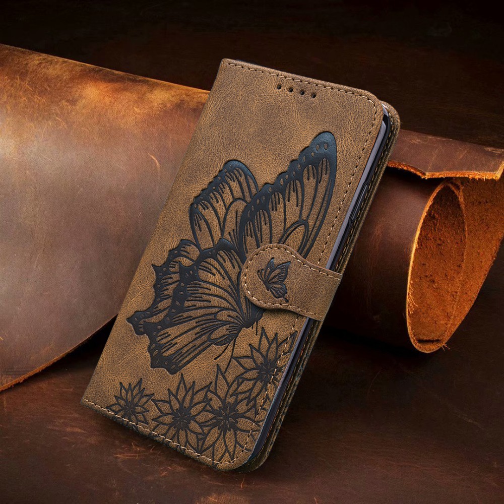 Capa De Couro Borboleta D Para Samsung Galaxy S S S Plus Ultra