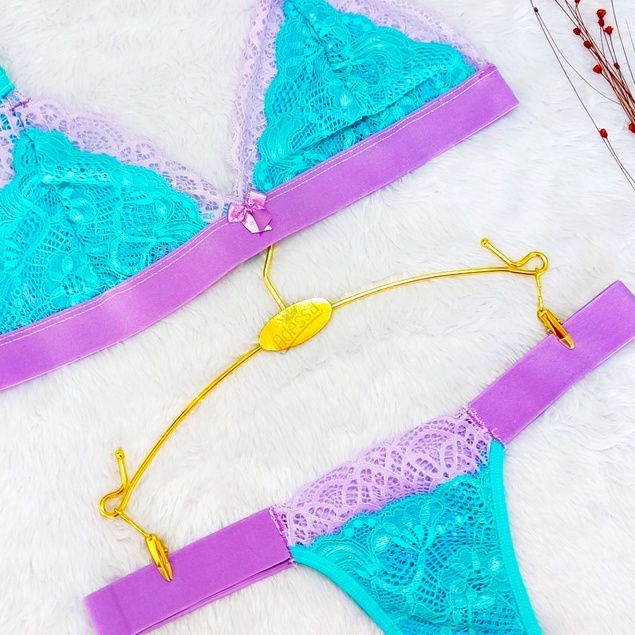 Conjunto Primavera Lingerie Renda Elastico Shopee Brasil