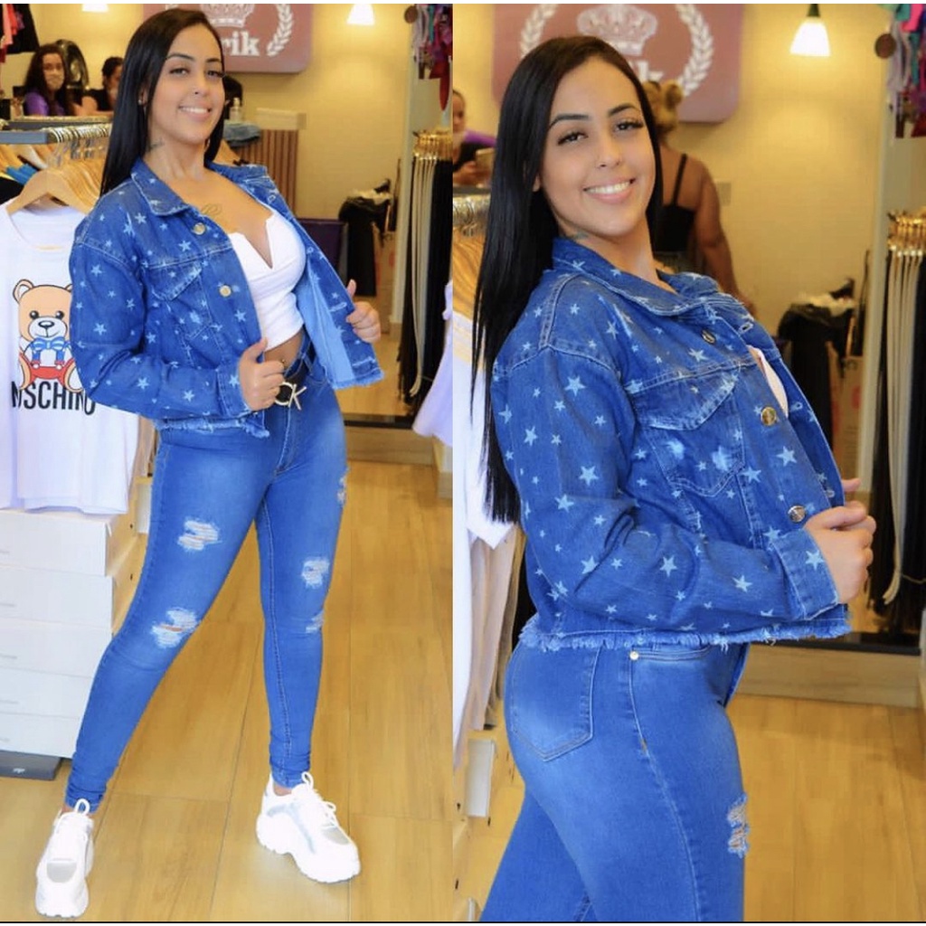 Jaqueta Jeans Star Sal E Pimenta 166 Shopee Brasil