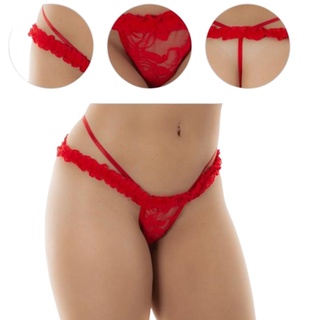 Calcinha Fio Dental Sensual Mini Renda Luxo Miss Pimenta Tanga Fio