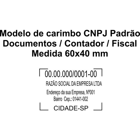 Total 106 Imagem Modelo De Carimbo De Cnpj Br Thptnganamst Edu Vn