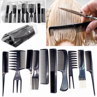 Kit 10 Pentes De Corte Cabeleireiro Barbeiro Profissional Shopee Brasil