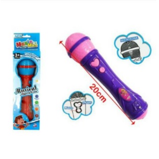 Microfone Infantil Sai A Voz E Musical Brinquedo Cantor Rock Shopee