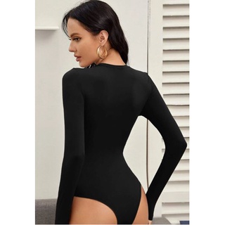 Body Bori Gola Redonda Manga Longa Lisa Liso Shopee Brasil