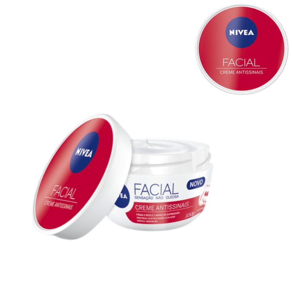 Nivea Creme Facial Antissinais Tira Oleosidade Da Pele Shopee Brasil