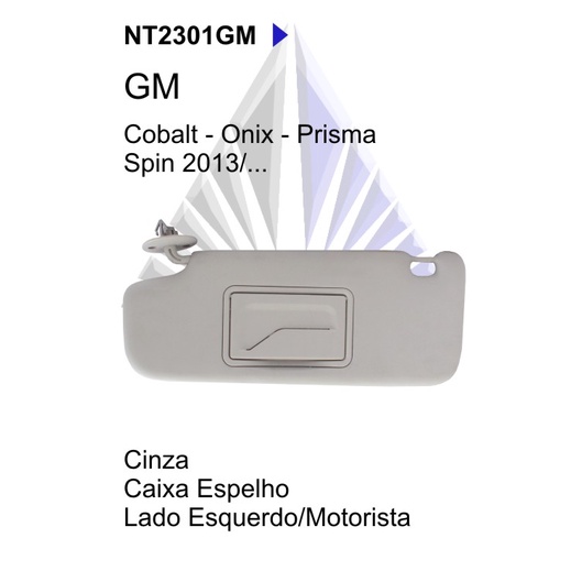 Quebra Sol Cobalt Onix Prisma Spin Lado Esquerdo Shopee Brasil