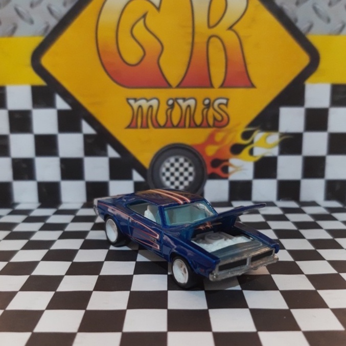 Hot Wheels Garage 69 Dodge Charger Azul Real Riders Loose Shopee Brasil