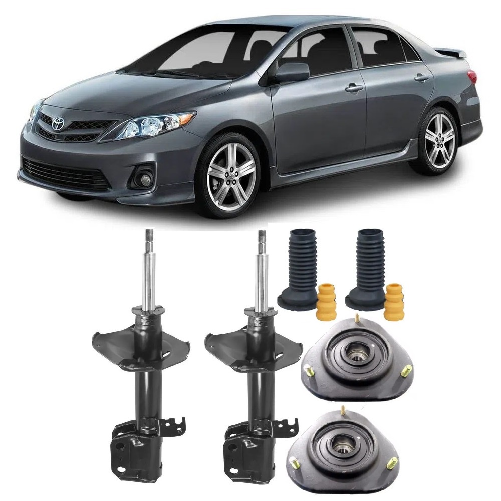 Kit Amortecedor Kyb Coxim Axios Batentes E Coifas Toyota Corolla