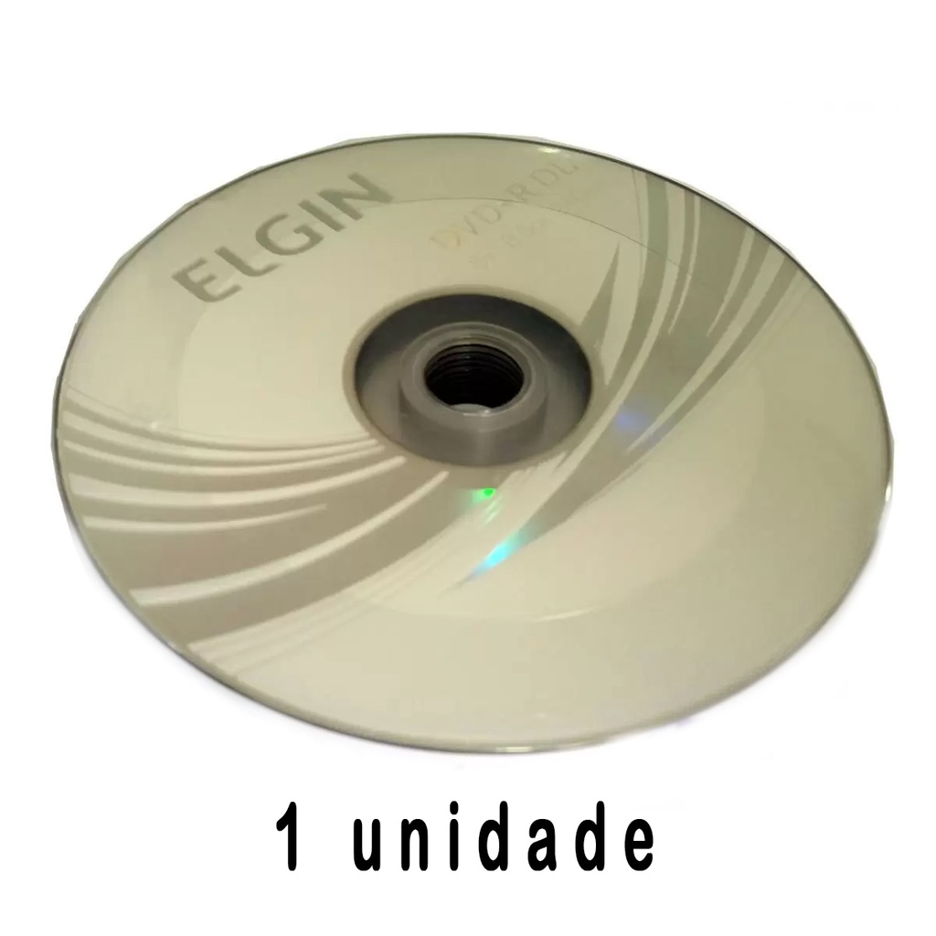 DVD R DL 8 5GB 8x Dual Layer 1 Unidade C Logo Elgin Umedisc