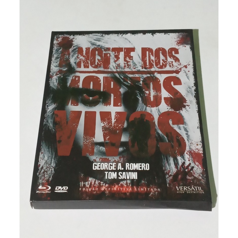 Blu ray Coleção A Noite Dos Mortos Vivos 1968 E 1990 Luva Poster